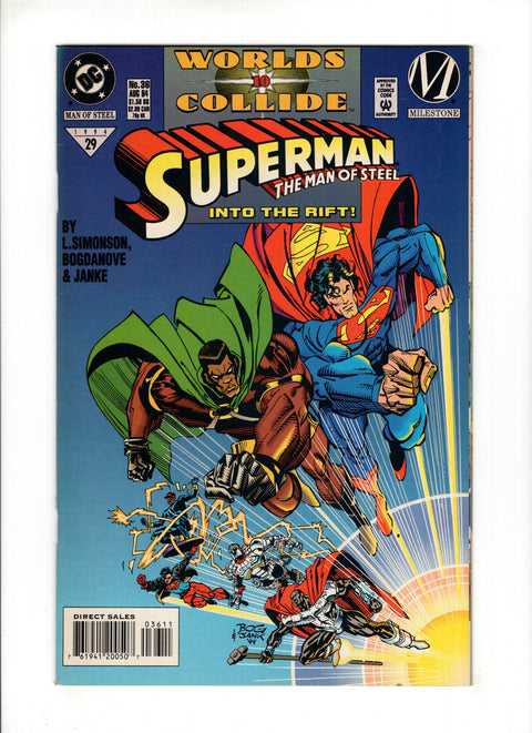 Superman: The Man of Steel #36A (1994) World's Collide World's Collide DC Comics 1994