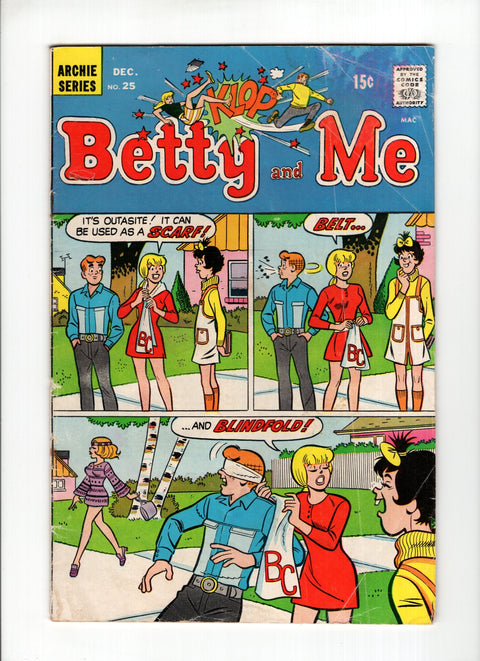 Betty and Me #25 (1970) Archie Comic Publications 1970