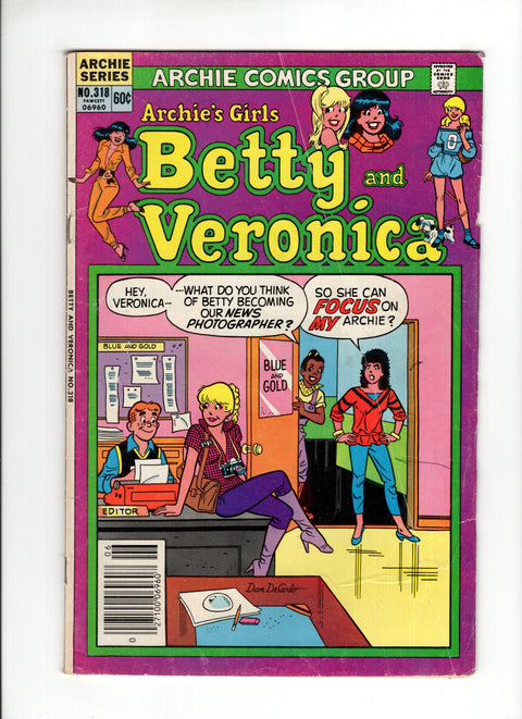 Archie's Girls Betty and Veronica #318 (1982) Archie Comic Publications 1982