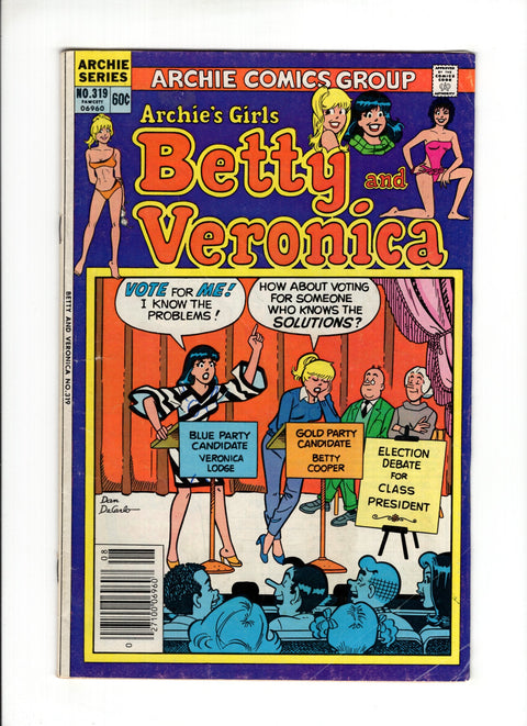 Archie's Girls Betty and Veronica #319 (1982)   Archie Comic Publications 1982