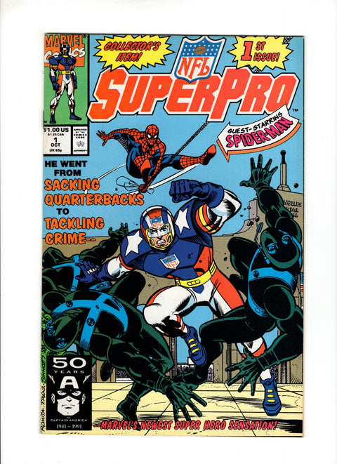 NFL SuperPro #1A (1991) Marvel Comics 1991
