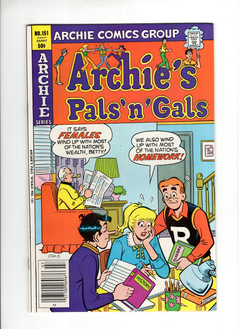 Archie's Pals 'n' Gals #151 (1981) Archie Comic Publications 1981