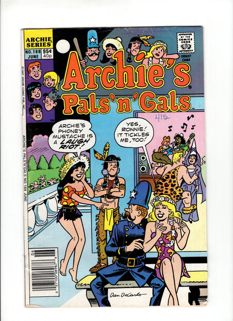 Archie's Pals 'n' Gals #188 (1987) Archie Comic Publications 1987