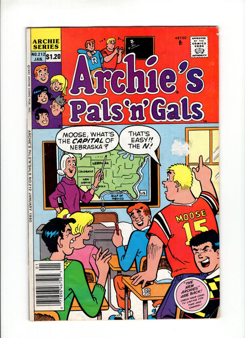 Archie's Pals 'n' Gals #212 (1990) Archie Comic Publications 1990