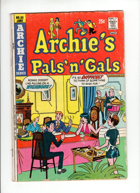 Archie's Pals 'n' Gals #85 (1974) Archie Comic Publications 1974