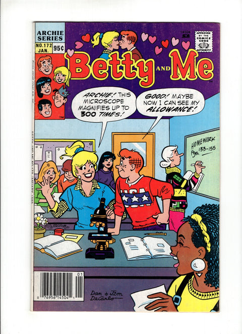 Betty and Me #172 (1989)   Archie Comic Publications 1989