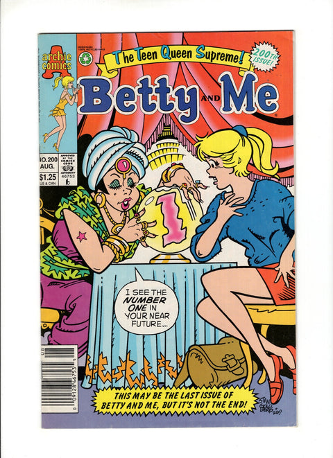 Betty and Me #200A (1992) Final Issue Final Issue Archie Comic Publications 1992