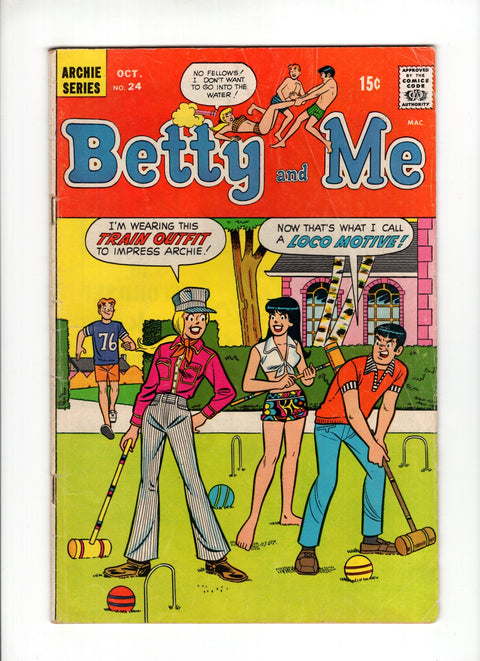 Betty and Me #24 (1969)   Archie Comic Publications 1969