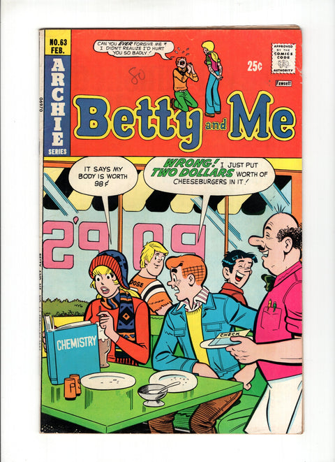 Betty and Me #63 (1975)   Archie Comic Publications 1975