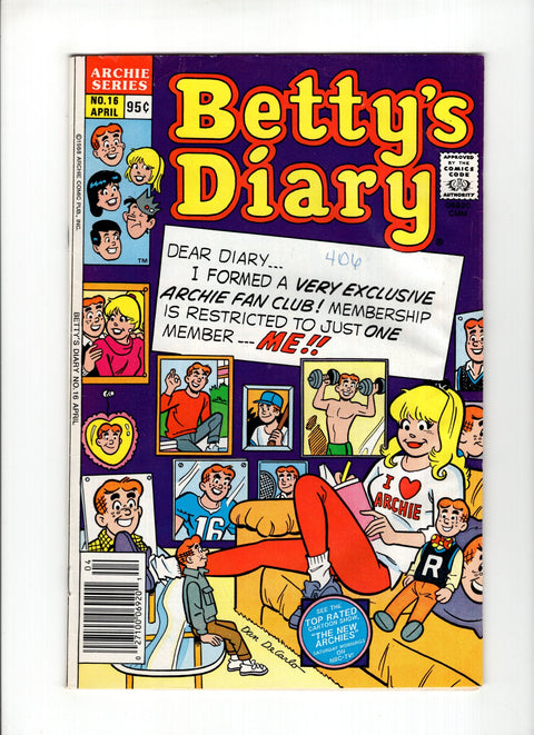 Betty's Diary #16 (1988) Archie Comic Publications 1988