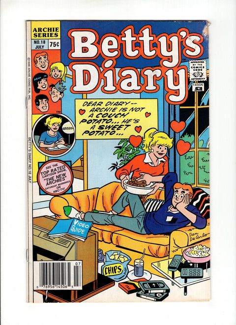 Betty's Diary #18A (1988)   Archie Comic Publications 1988