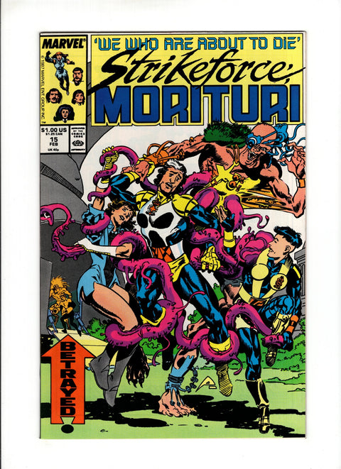 Strikeforce: Morituri #15 (1988) Marvel Comics 1988