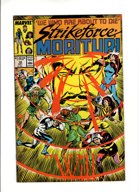 Strikeforce: Morituri #18 (1988) Marvel Comics 1988