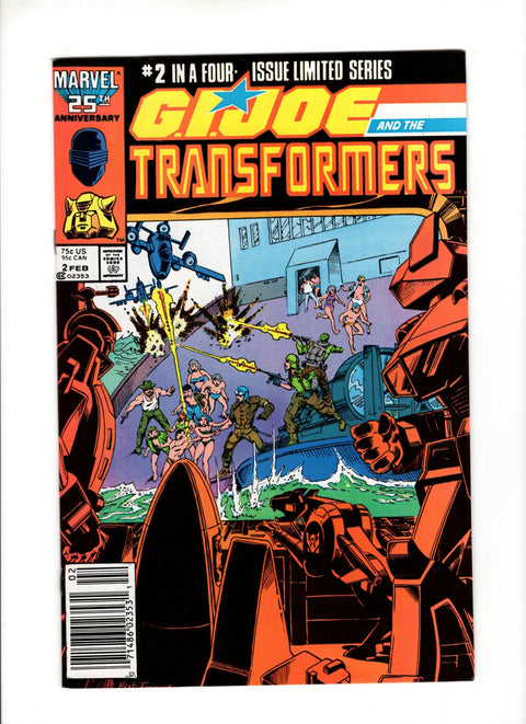 G.I. Joe and the Transformers #2B (1986) Newsstand Marvel Comics 1986