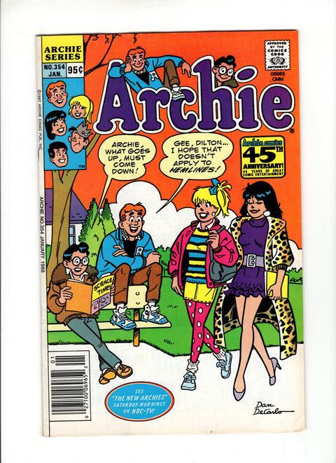 Archie, Vol. 1 #354B (1987) CPV Archie Comic Publications 1987