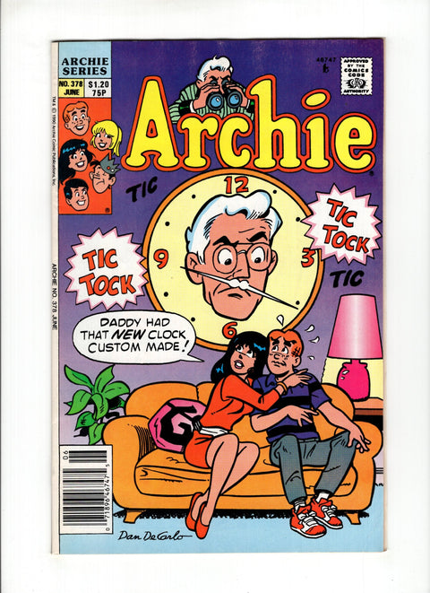 Archie, Vol. 1 #378C (1990) CPV Archie Comic Publications 1990