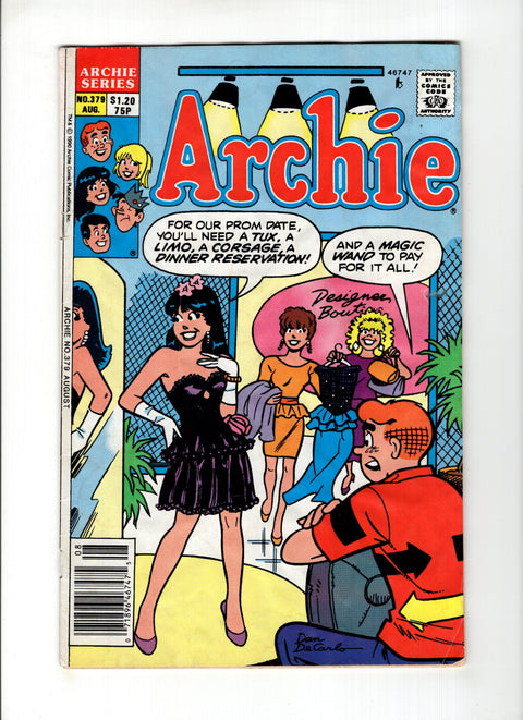 Archie, Vol. 1 #379C (1990) CPV Archie Comic Publications 1990