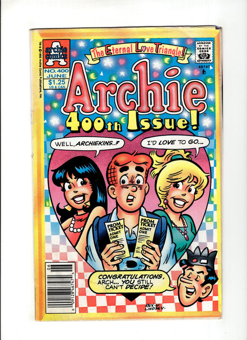 Archie, Vol. 1 #400B (1992) CPV Archie Comic Publications 1992