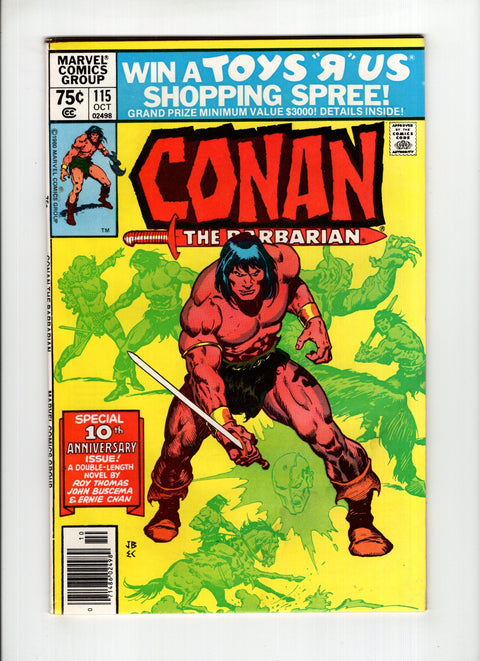 Conan the Barbarian, Vol. 1 #115B (1980) Marvel Comics 1980