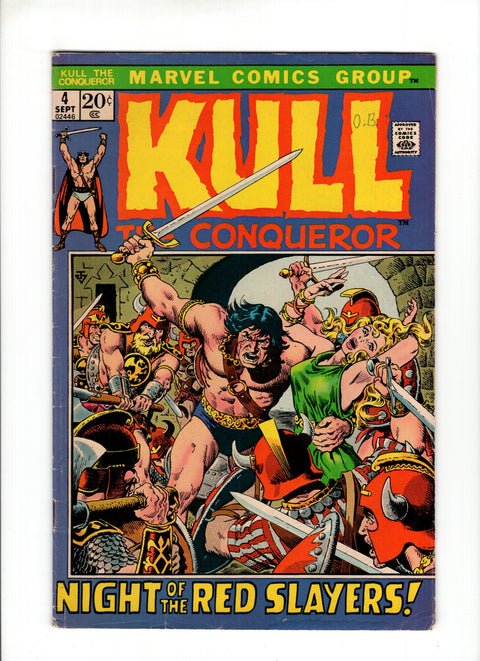 Kull The Conqueror, Vol. 1 #4 (1972) Marvel Comics 1972