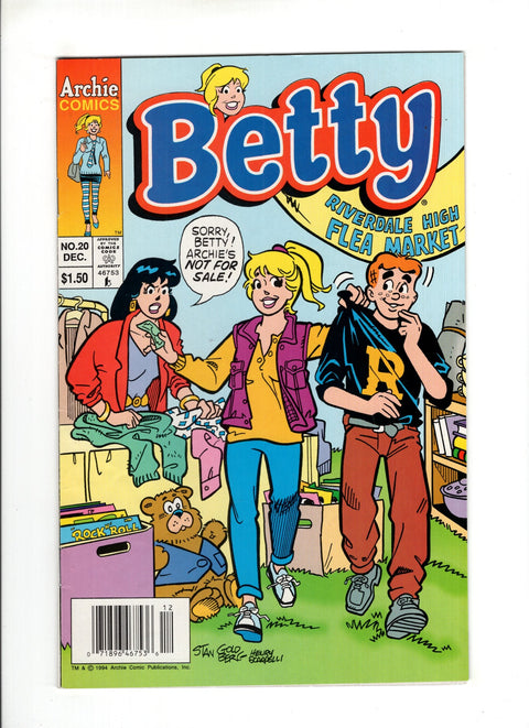 Betty #20B (1994) Newsstand Archie Comic Publications 1994