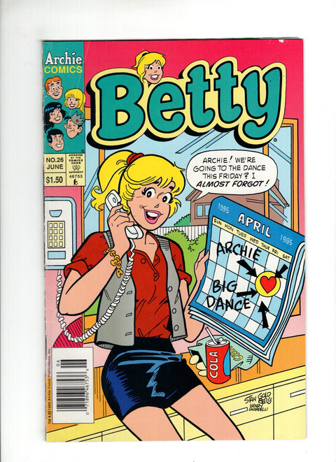 Betty #26B (1995) Newsstand Archie Comic Publications 1995