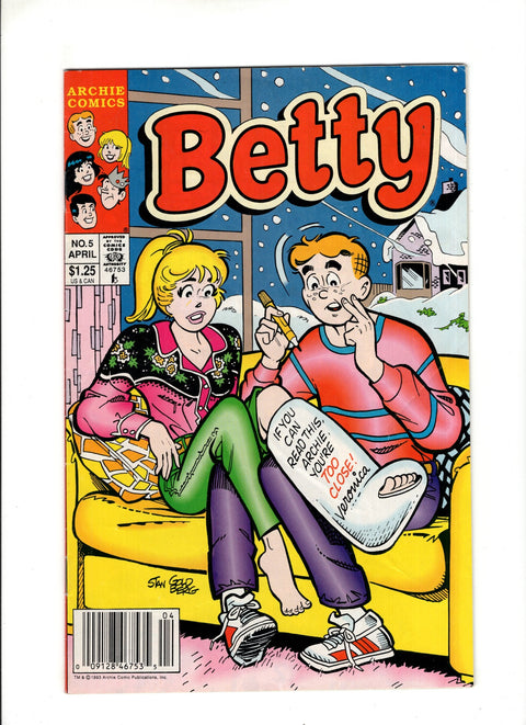 Betty #5B (1993) Newsstand Archie Comic Publications 1993