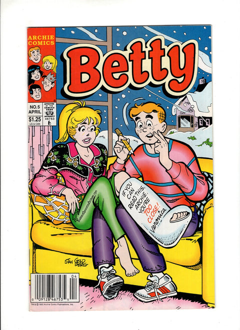 Betty #5B (1993) Newsstand Archie Comic Publications 1993