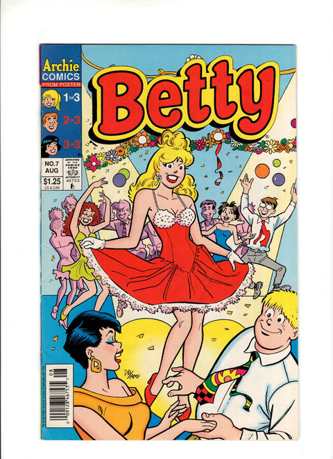 Betty #7B (1993) Newsstand Archie Comic Publications 1993