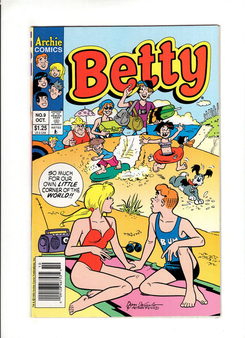 Betty #9B (1993) Newsstand Archie Comic Publications 1993