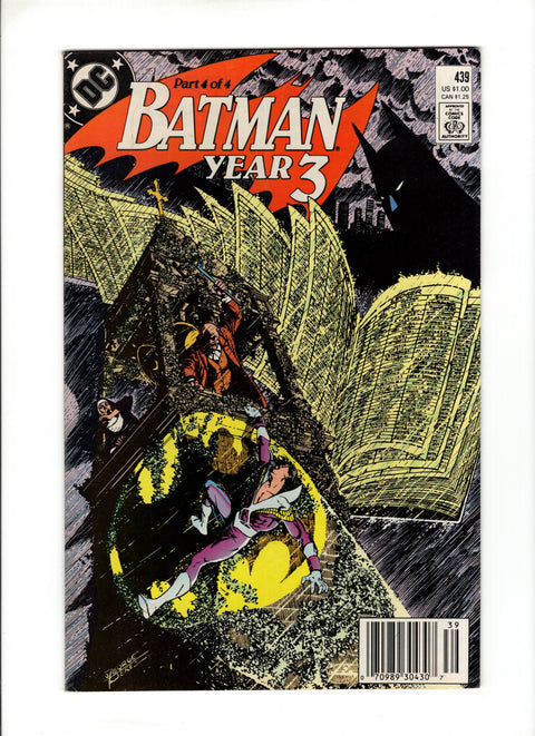 Batman, Vol. 1 #439B (1989) Newsstand DC Comics 1989