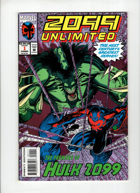 2099 Unlimited #1A (1993) 1st Hulk 2099 1st Hulk 2099 Marvel Comics 1993