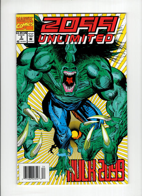 2099 Unlimited #3B (1994) Newsstand Marvel Comics 1994