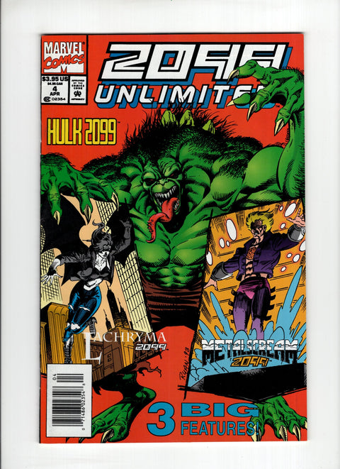 2099 Unlimited #4B (1994) Newsstand  Marvel Comics 1994