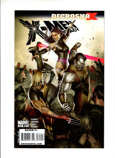 X-Men: Legacy, Vol. 1 #231A (2009) Marvel Comics 2009