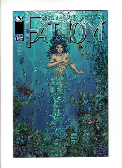 Michael Turner's Fathom, Vol. 1 #1A (1998) Michael Turner Cover Michael Turner Cover Image Comics 1998