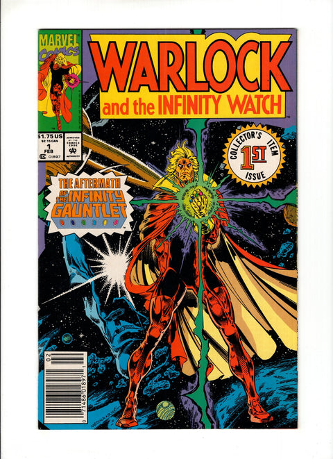 Warlock and the Infinity Watch #1B (1991) Newsstand Marvel Comics 1991