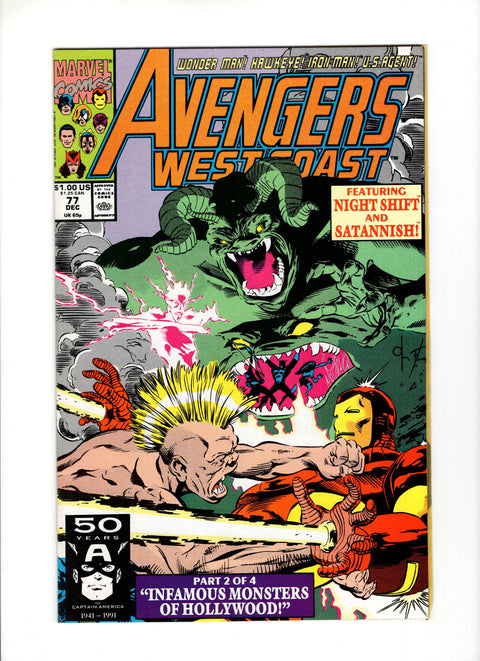 The West Coast Avengers, Vol. 2 #77A (1991) Marvel Comics 1991