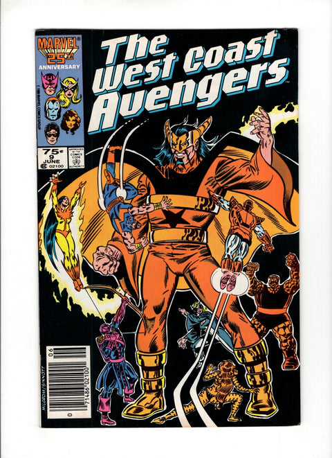The West Coast Avengers, Vol. 2 #9B (1986) Newsstand Marvel Comics 1986