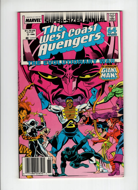 The West Coast Avengers, Vol. 2 Annual #3B (1988) Newsstand Marvel Comics 1988
