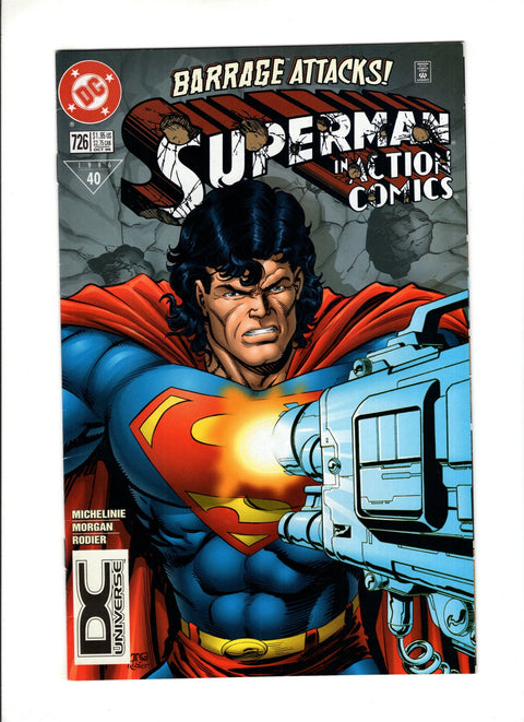 Action Comics, Vol. 1 #726C (1996) DC Universe Logo  DC Comics 1996