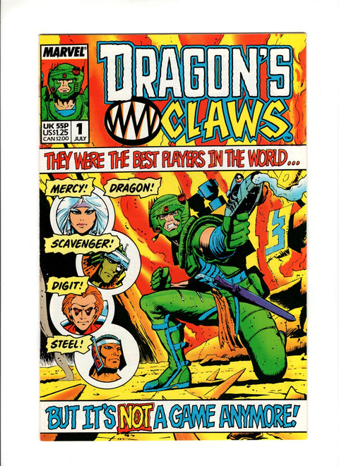 Dragon's Claws #1 (1988) Marvel Comics 1988