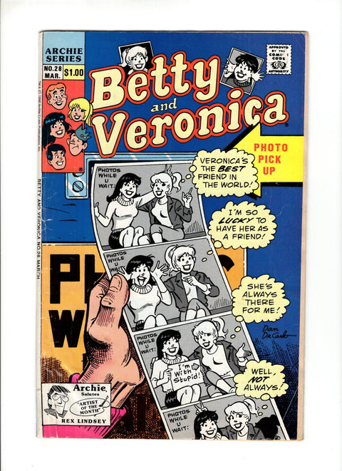 Betty & Veronica, Vol. 1 #28A (1990) Archie Comic Publications 1990