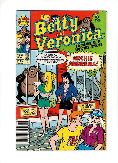 Betty & Veronica, Vol. 1 #57B (1992) Newsstand  Archie Comic Publications 1992