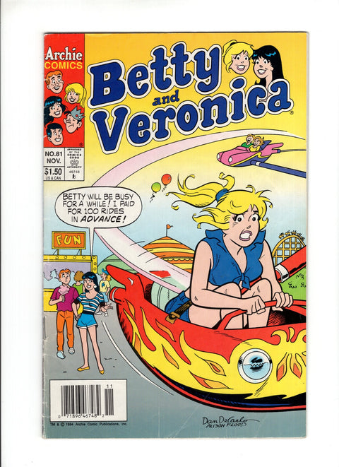 Betty & Veronica, Vol. 1 #81B (1994) Newsstand Archie Comic Publications 1994