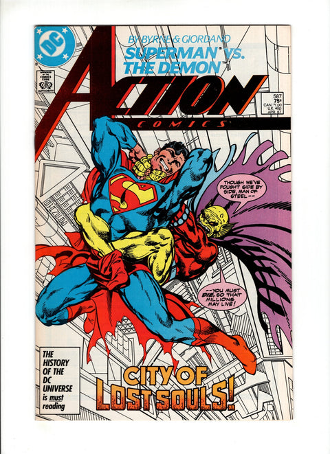 Action Comics, Vol. 1 #587A (1987) DC Comics 1987 Buy & Sell Comics Online Comic Shop Toronto Canada
