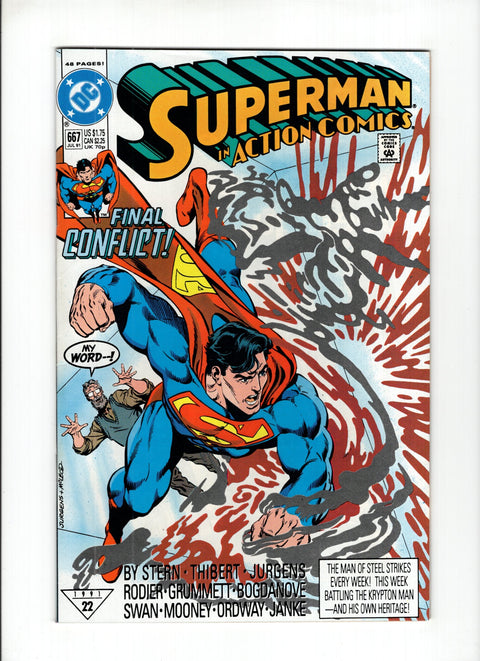 Action Comics, Vol. 1 #667A (1991) DC Comics 1991 Buy & Sell Comics Online Comic Shop Toronto Canada