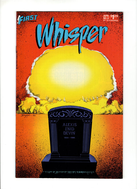 Whisper, Vol. 2 #6 (1987) Buy & Sell Comics Online Comic Shop Toronto Canada