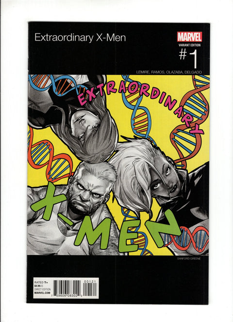 Extraordinary X-Men, Vol. 1 #1 (Cvr B) (2015) Sanford Greene Hip-Hop Variant  B Sanford Greene Hip-Hop Variant  Buy & Sell Comics Online Comic Shop Toronto Canada