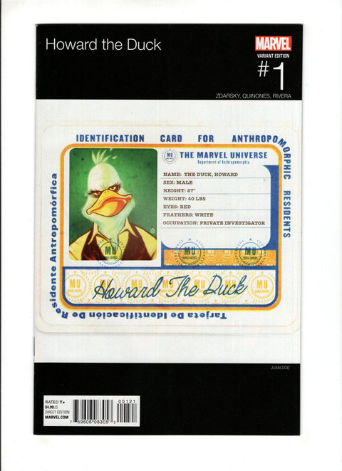 Howard the Duck, Vol. 5 #1 (Cvr B) (2015) Juan Doe Hip-Hop Variant B Juan Doe Hip-Hop Variant Buy & Sell Comics Online Comic Shop Toronto Canada